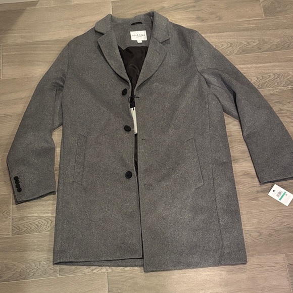 Cole Haan Men's Gray Trench Coat Size L - Picture 1 of 6